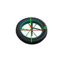 Heavy Duty Solid Rubber Wheel para Wheel Barrow